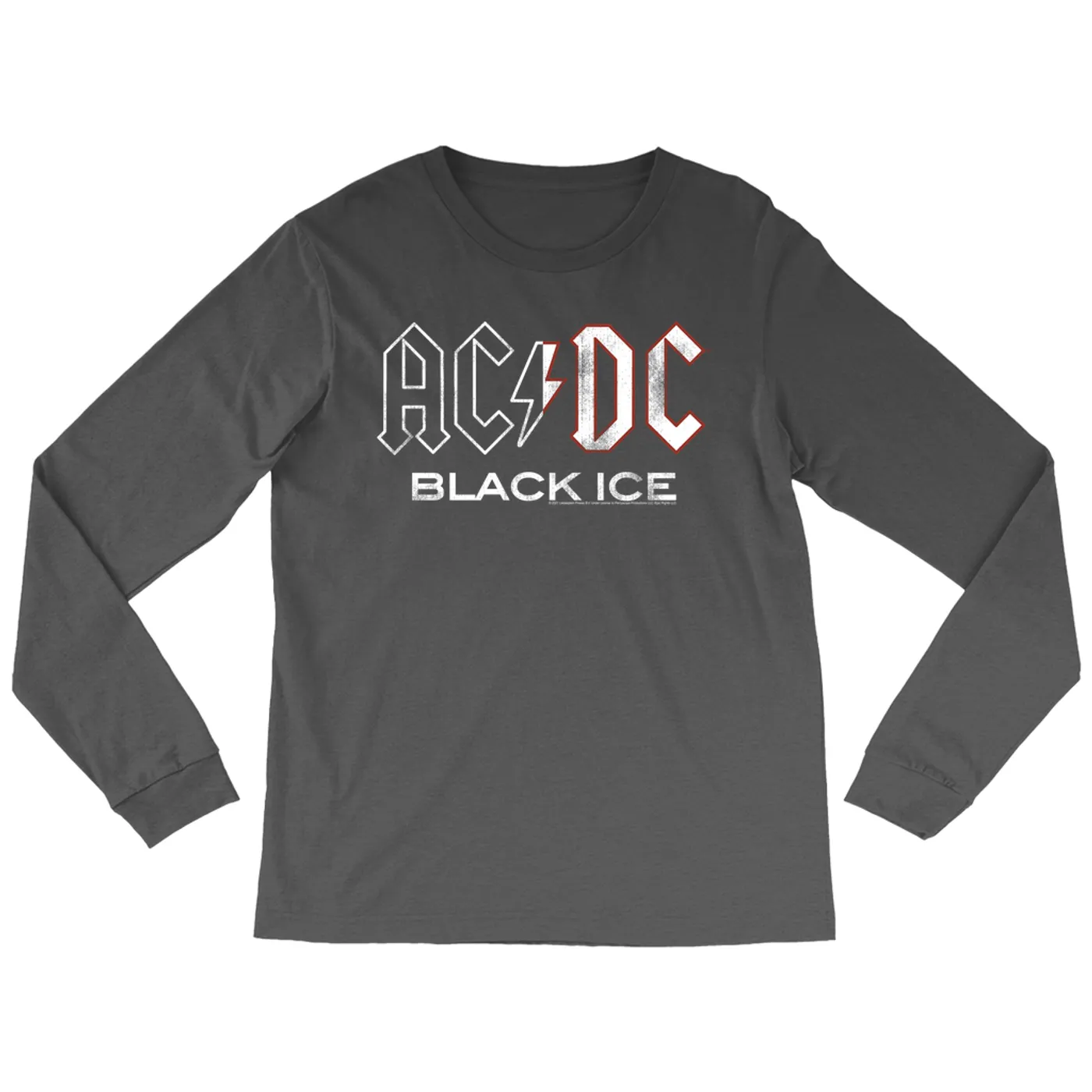 AC/DC Long Sleeve Shirt | Black Ice Album Design ACDC Shirt (Merchbar Exclusive)