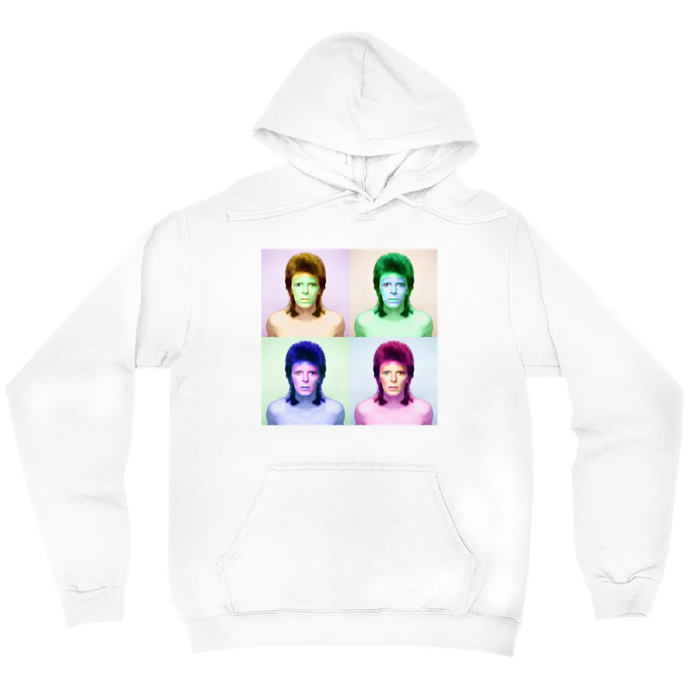 David Bowie Hoodie | Bowie Pop Color David Bowie Hoodie (Merchbar Exclusive)
