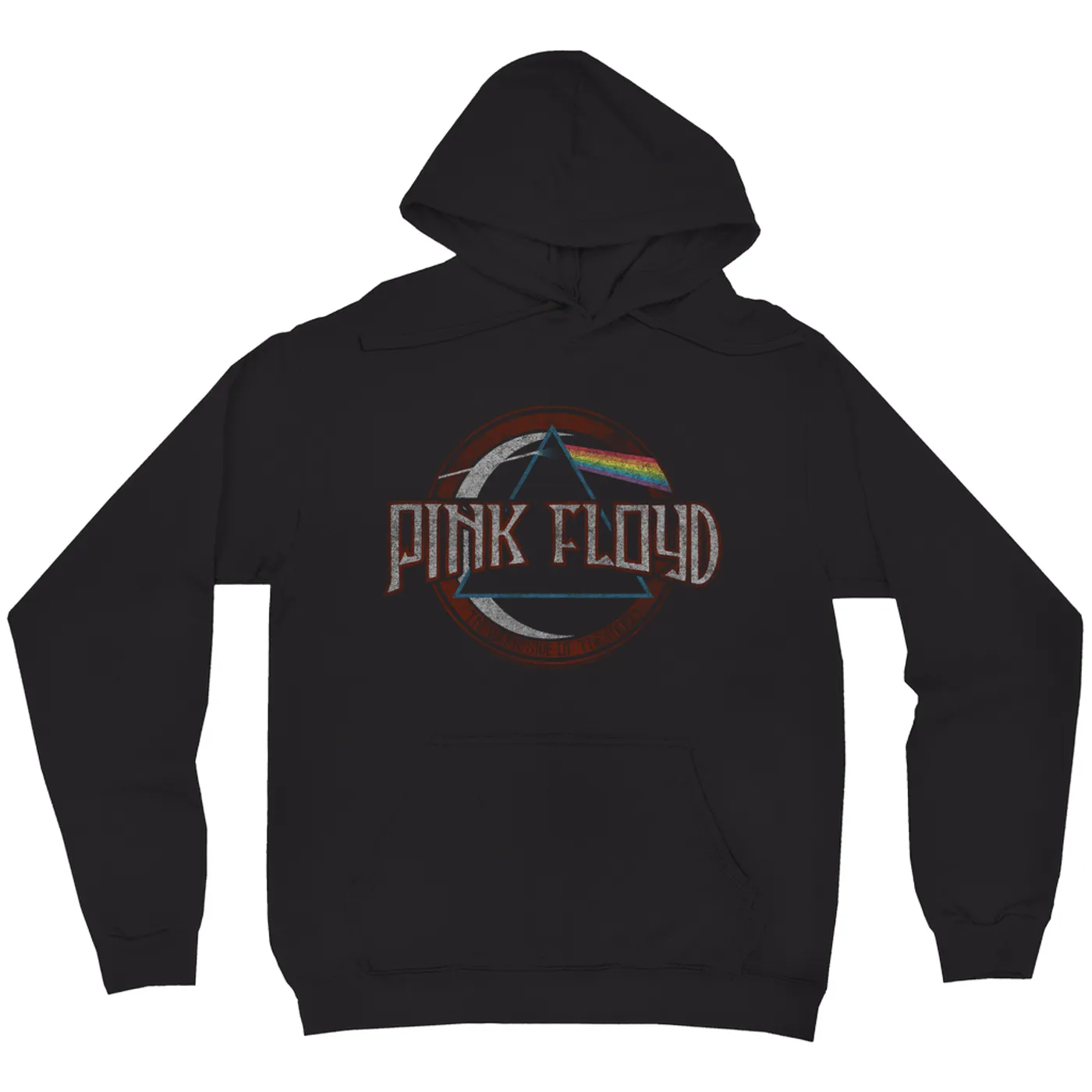 Pink Floyd Hoodie | Dark Side Of The Moon Design Distressed Pink Floyd Hoodie