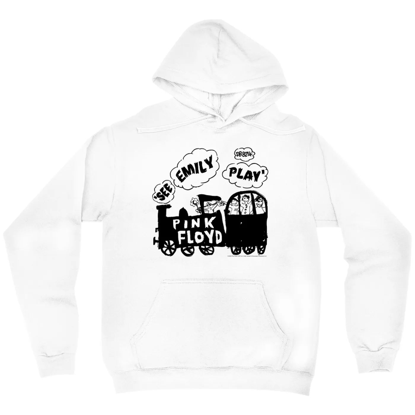 Pink Floyd Hoodie | See Emily Play Train Sketch Pink Floyd Hoodie