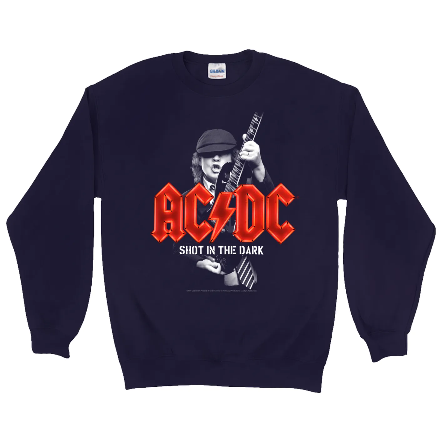 AC/DC Sweatshirt | PWR Up Shot In The Dark Neon Lights ACDC Sweatshirt