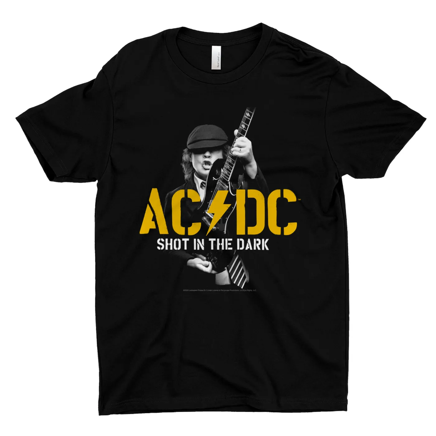AC/DC T-Shirt | PWR UP Shot In The Dark Stencil ACDC Shirt