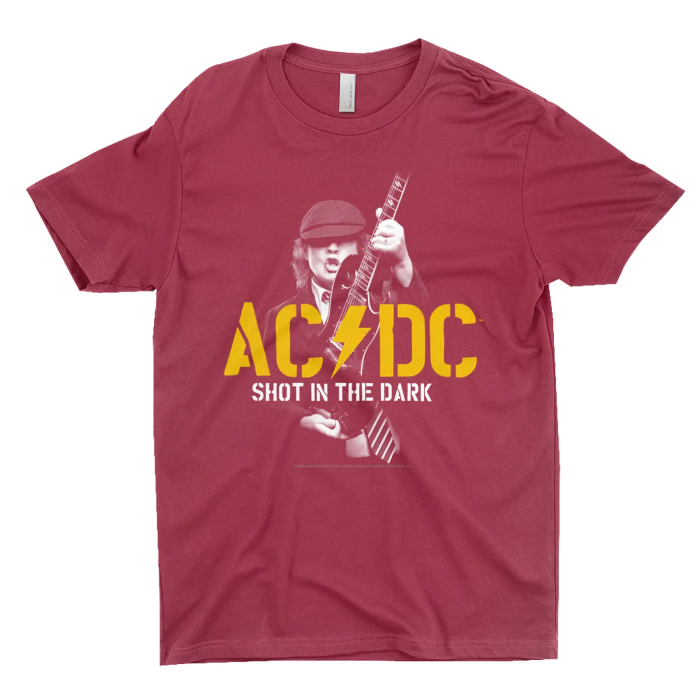 AC/DC T-Shirt | PWR UP Shot In The Dark Stencil ACDC Shirt