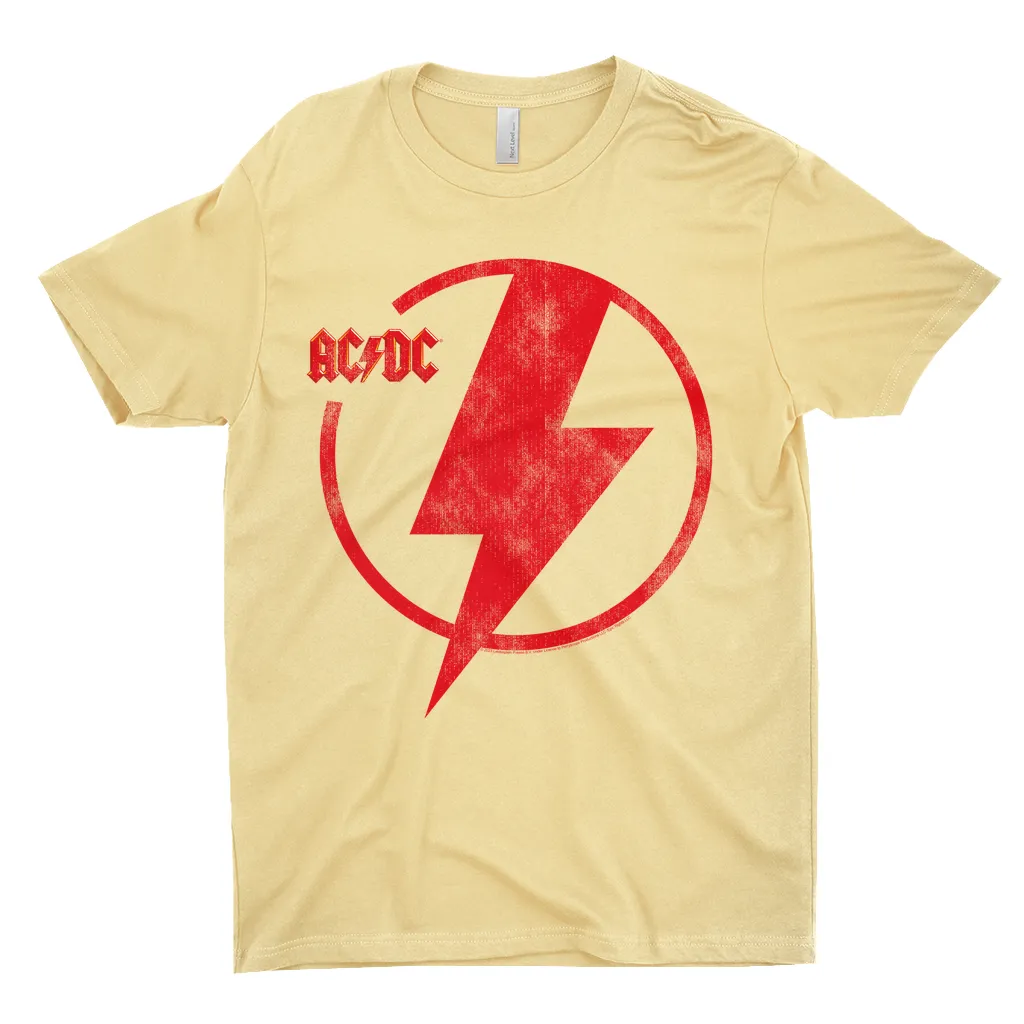 T-Shirt | Logo Lightning Bolt Red Distressed Shirt