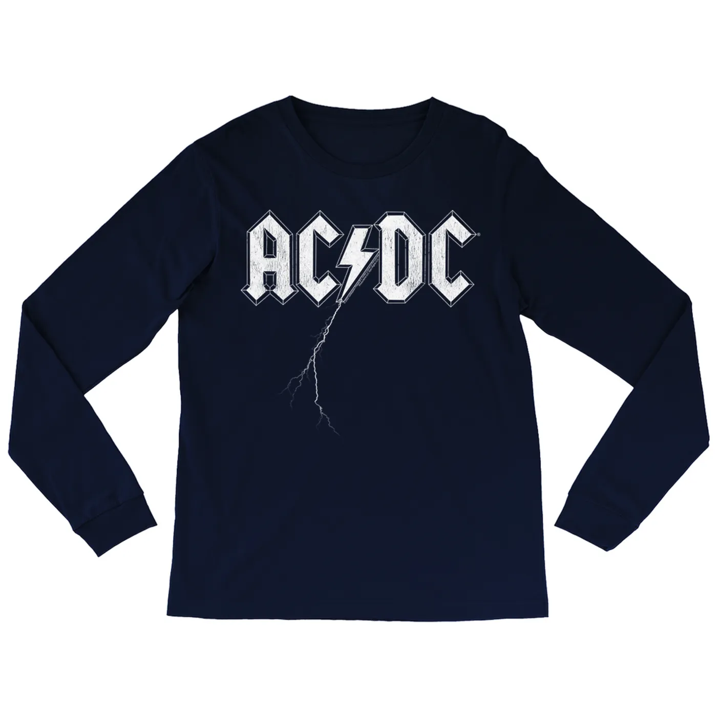 ACDC Long Sleeve Shirt | AC/DC Lightning Strike Logo ACDC Shirt (Merchbar Exclusive)