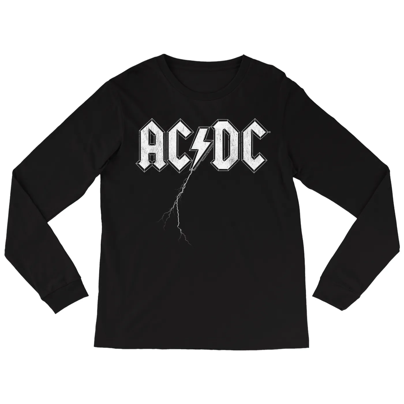 ACDC Long Sleeve Shirt | AC/DC Lightning Strike Logo ACDC Shirt (Merchbar Exclusive)