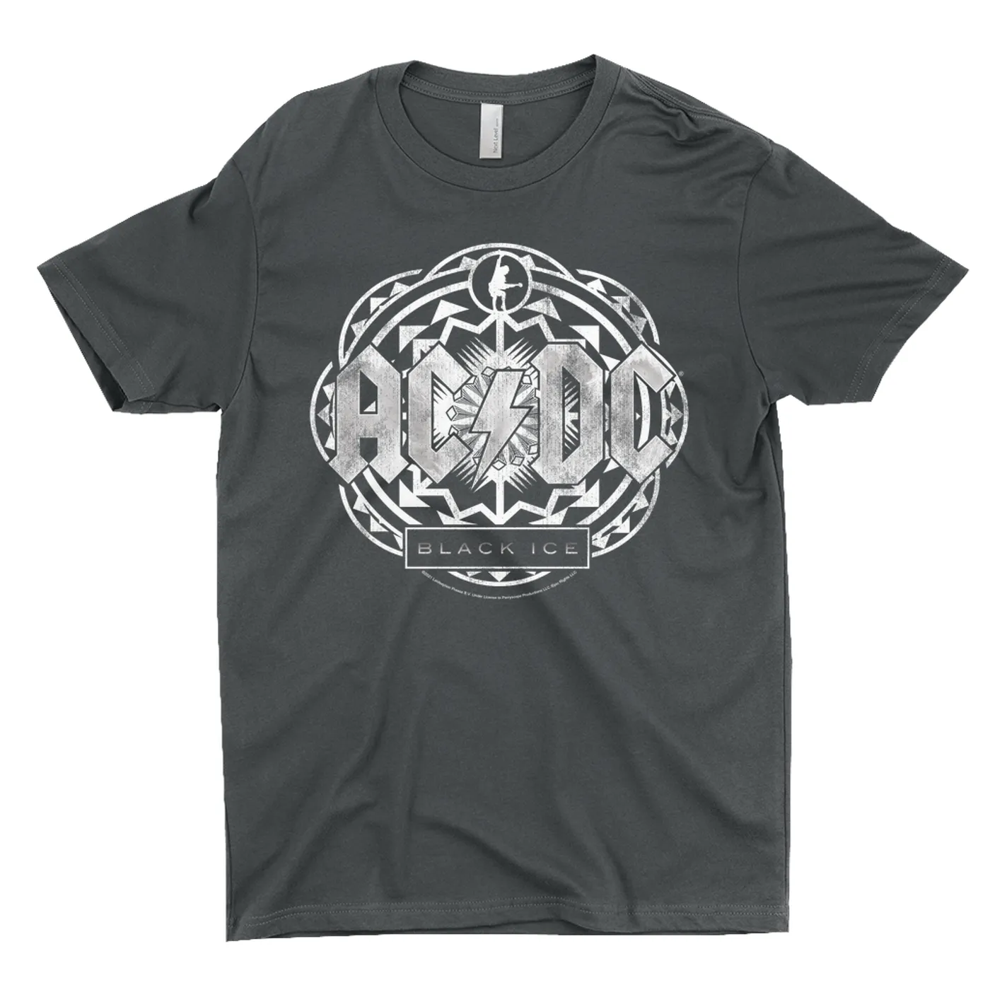 AC/DC T-Shirt | Black Ice Tribal Grey Design ACDC Shirt