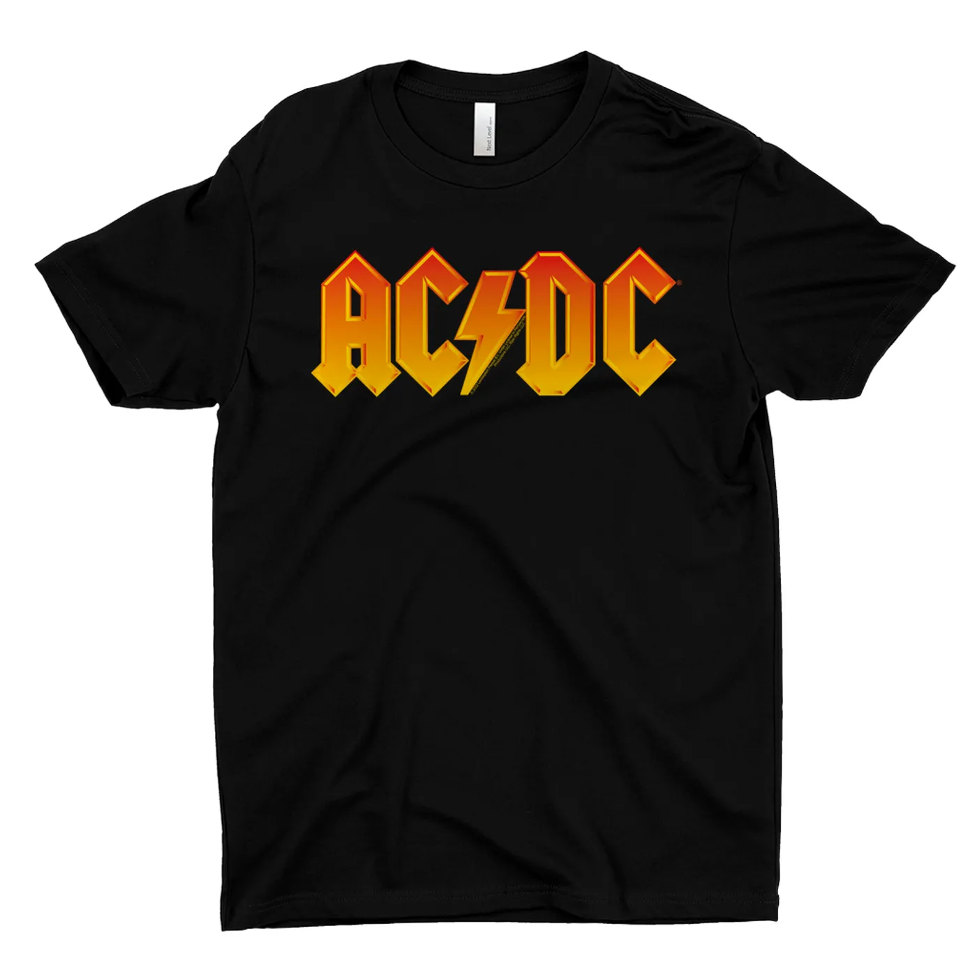 AC/DC T-Shirt | Orange Yellow Gradient Logo ACDC Shirt