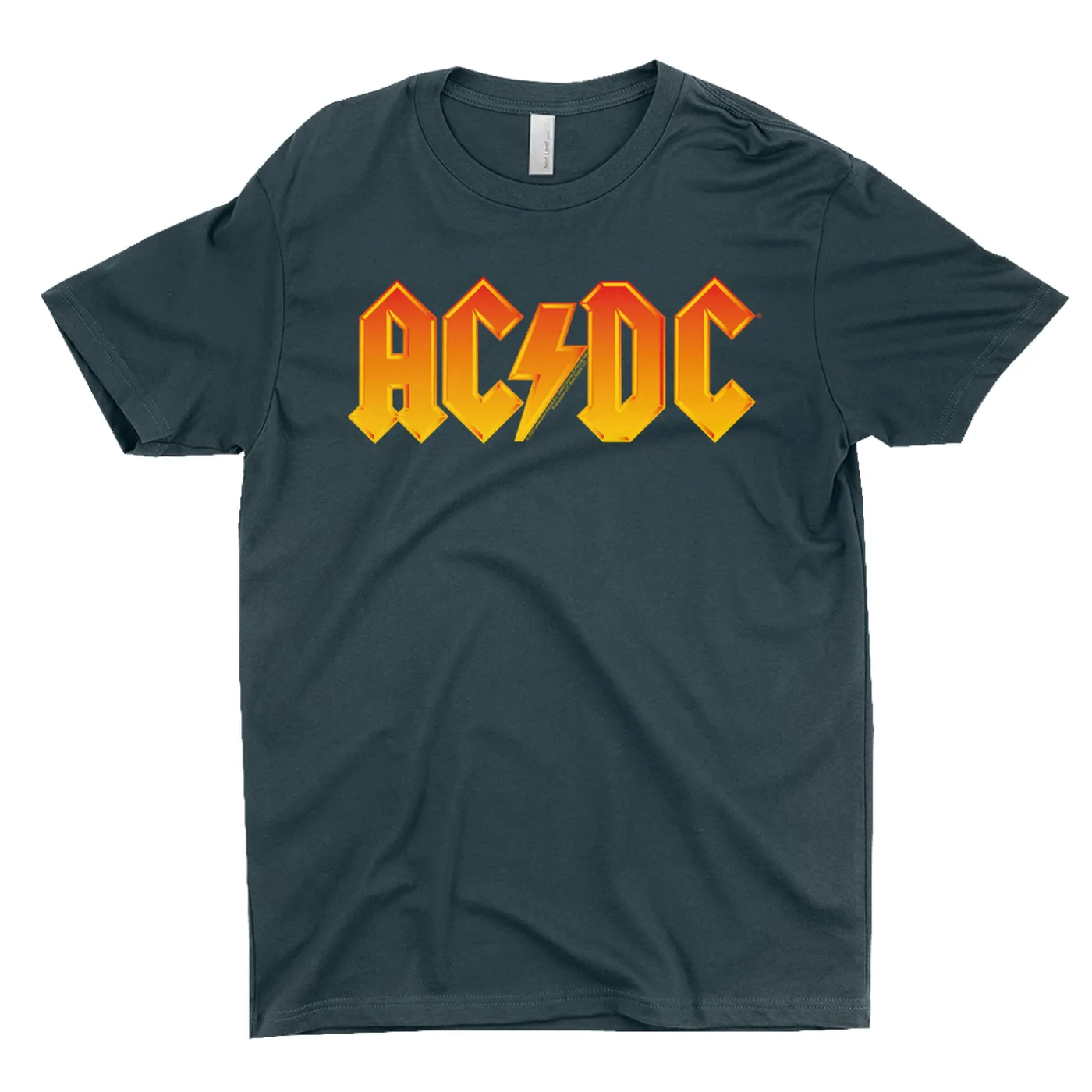 AC/DC T-Shirt | Orange Yellow Gradient Logo ACDC Shirt