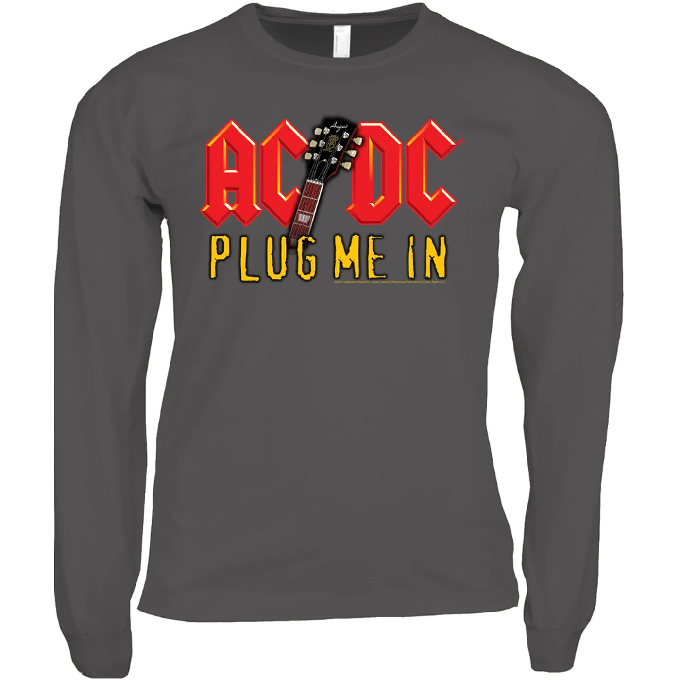 AC/DC Long Sleeve Shirt | Plug Me In With Logo Image ACDC Shirt