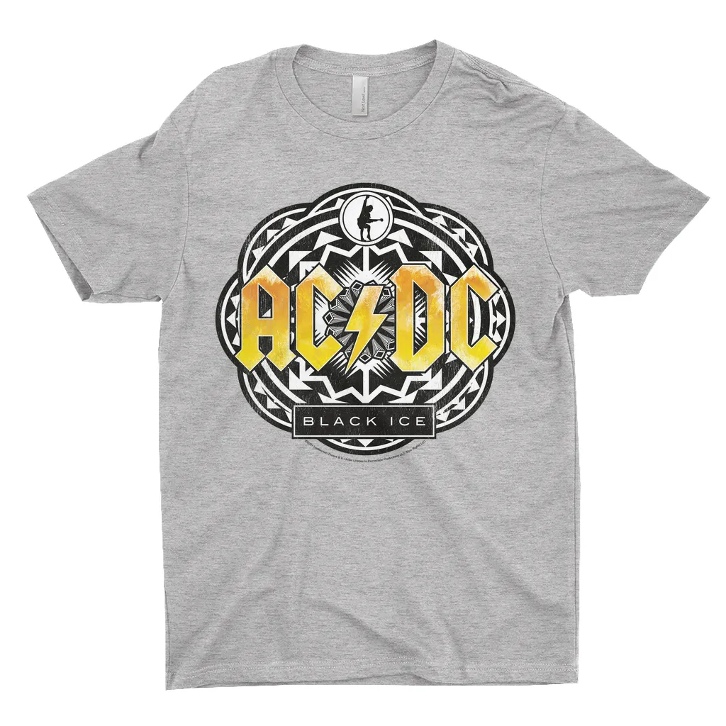 T-Shirt | Black Ice Tribal Yellow Design Shirt