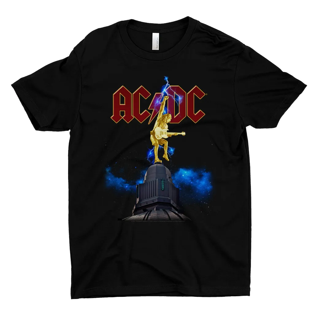 T-Shirt | Angus Young Thunder Statue Design Shirt