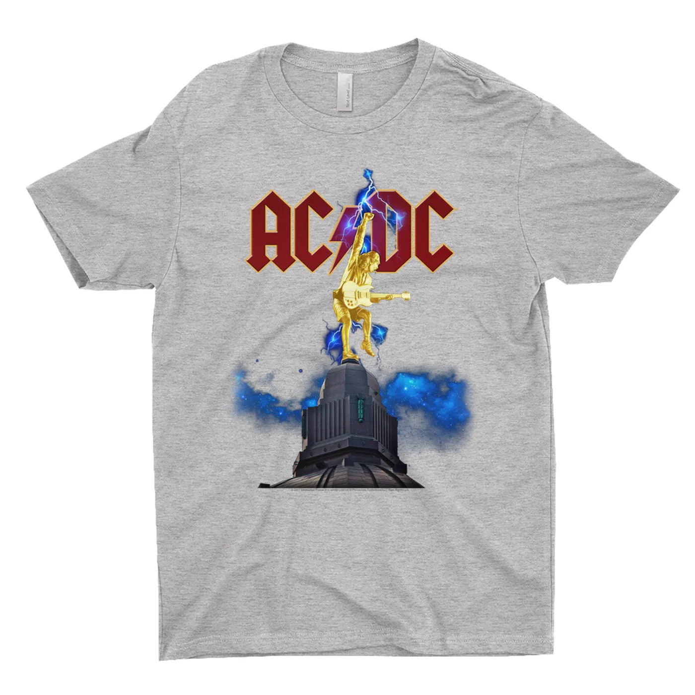 AC/DC T-Shirt | Angus Young Thunder Statue Design ACDC Shirt