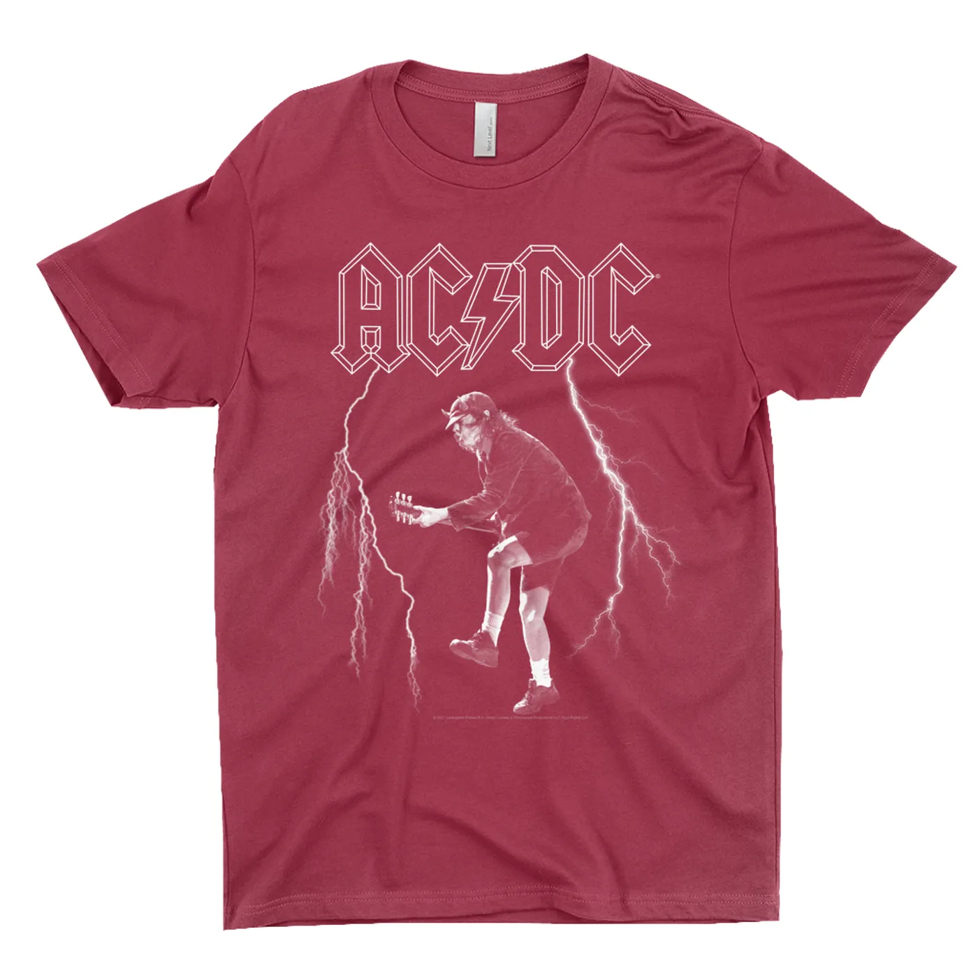 AC/DC T-Shirt | Angus Young Lighting On Stage Design ACDC Shirt (Merchbar Exclusive)