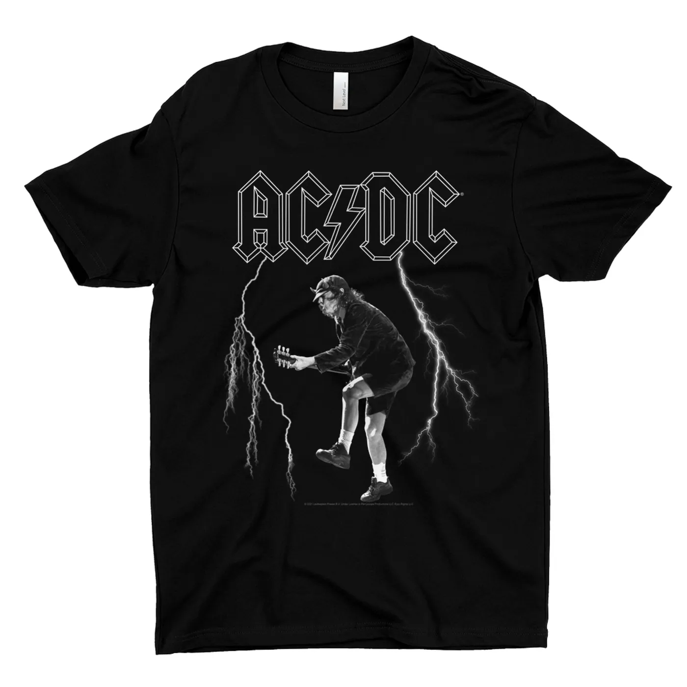 AC/DC T-Shirt | Angus Young Lighting On Stage Design ACDC Shirt (Merchbar Exclusive)