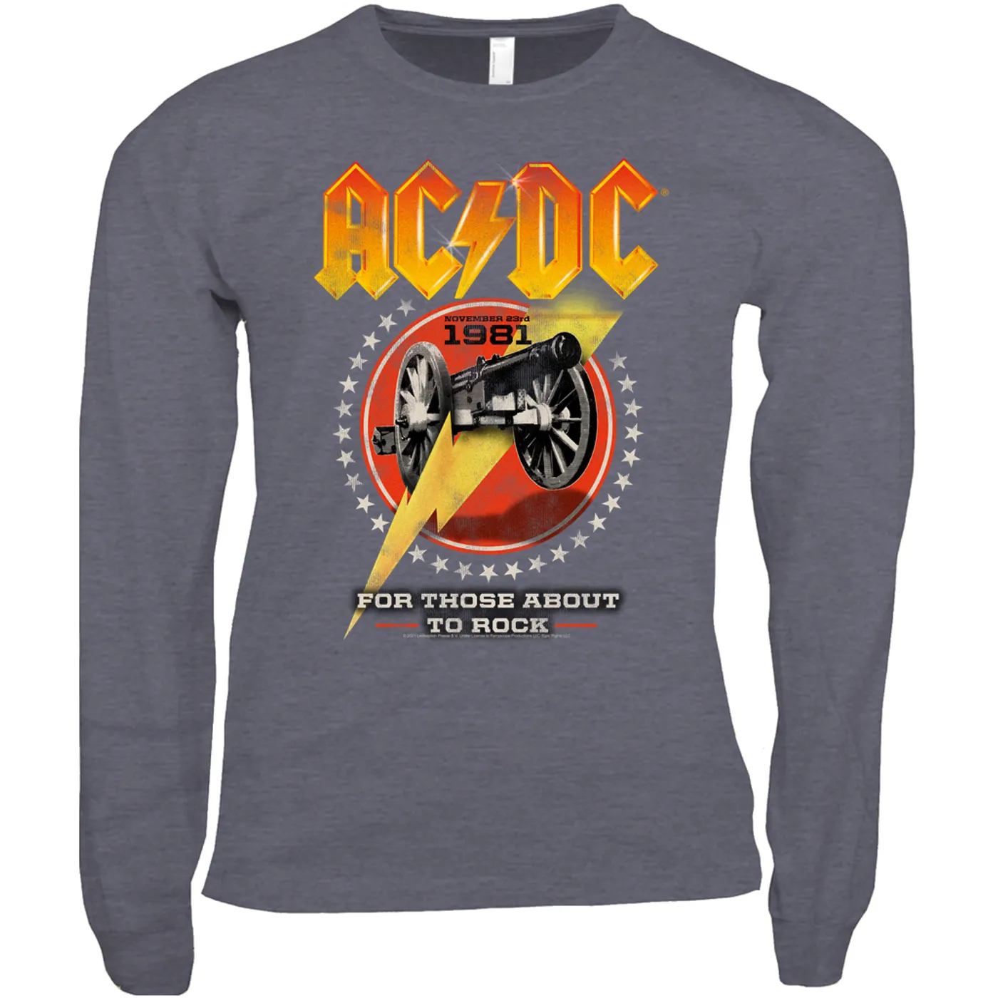 AC/DC Long Sleeve Shirt | For Those About To Rock Tour 1981 ACDC Shirt