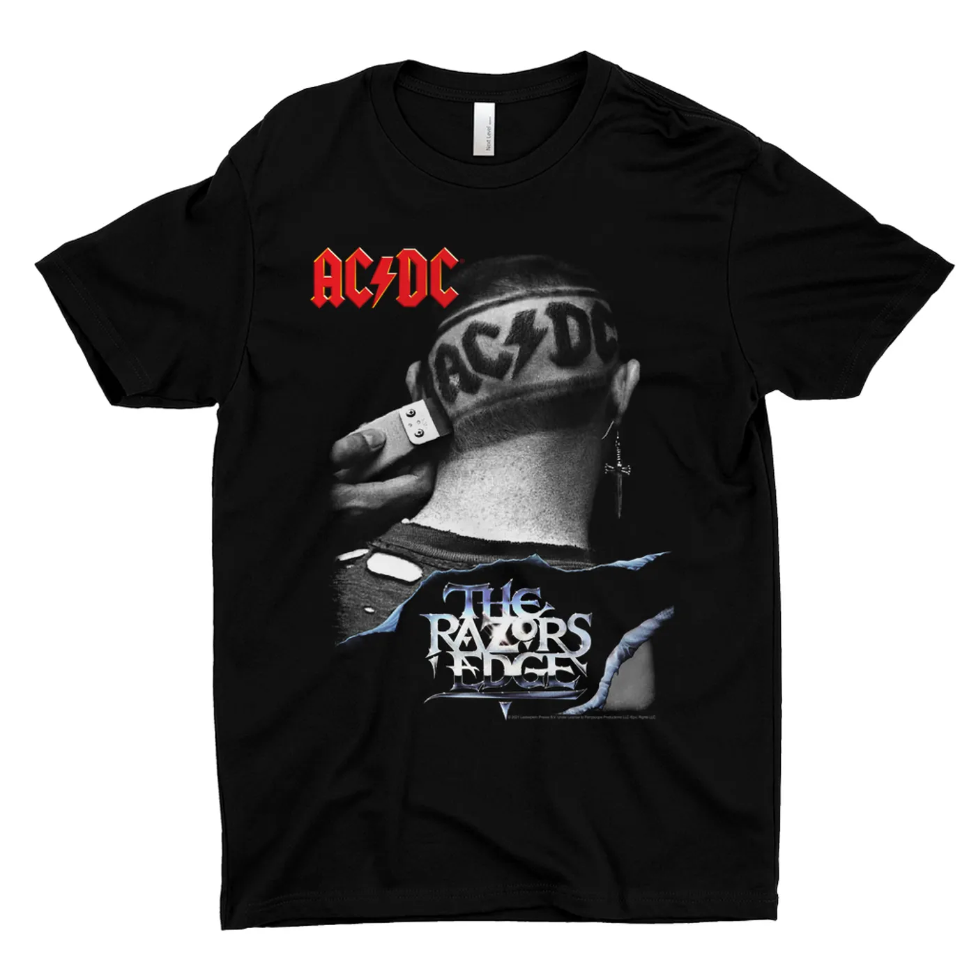 AC/DC T-Shirt | The Razors Edge Haircut Image ACDC Shirt