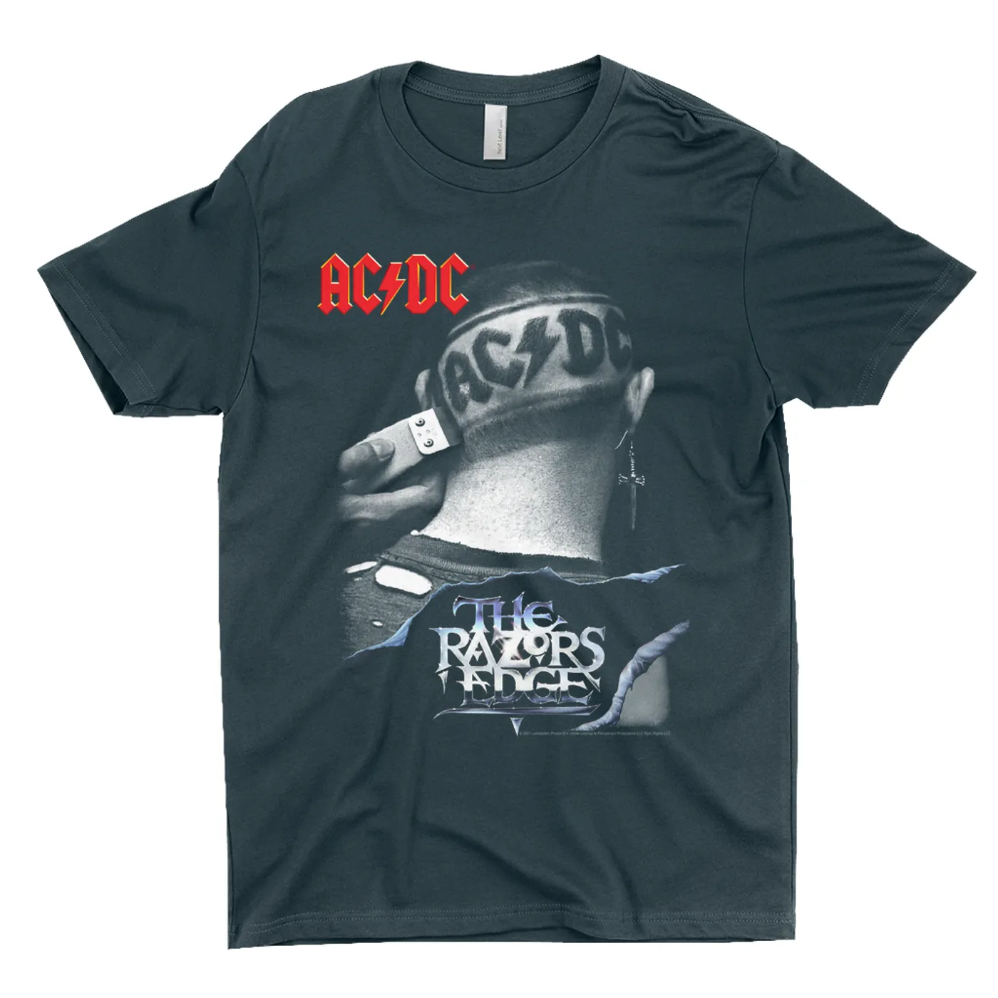 AC/DC T-Shirt | The Razors Edge Haircut Image ACDC Shirt
