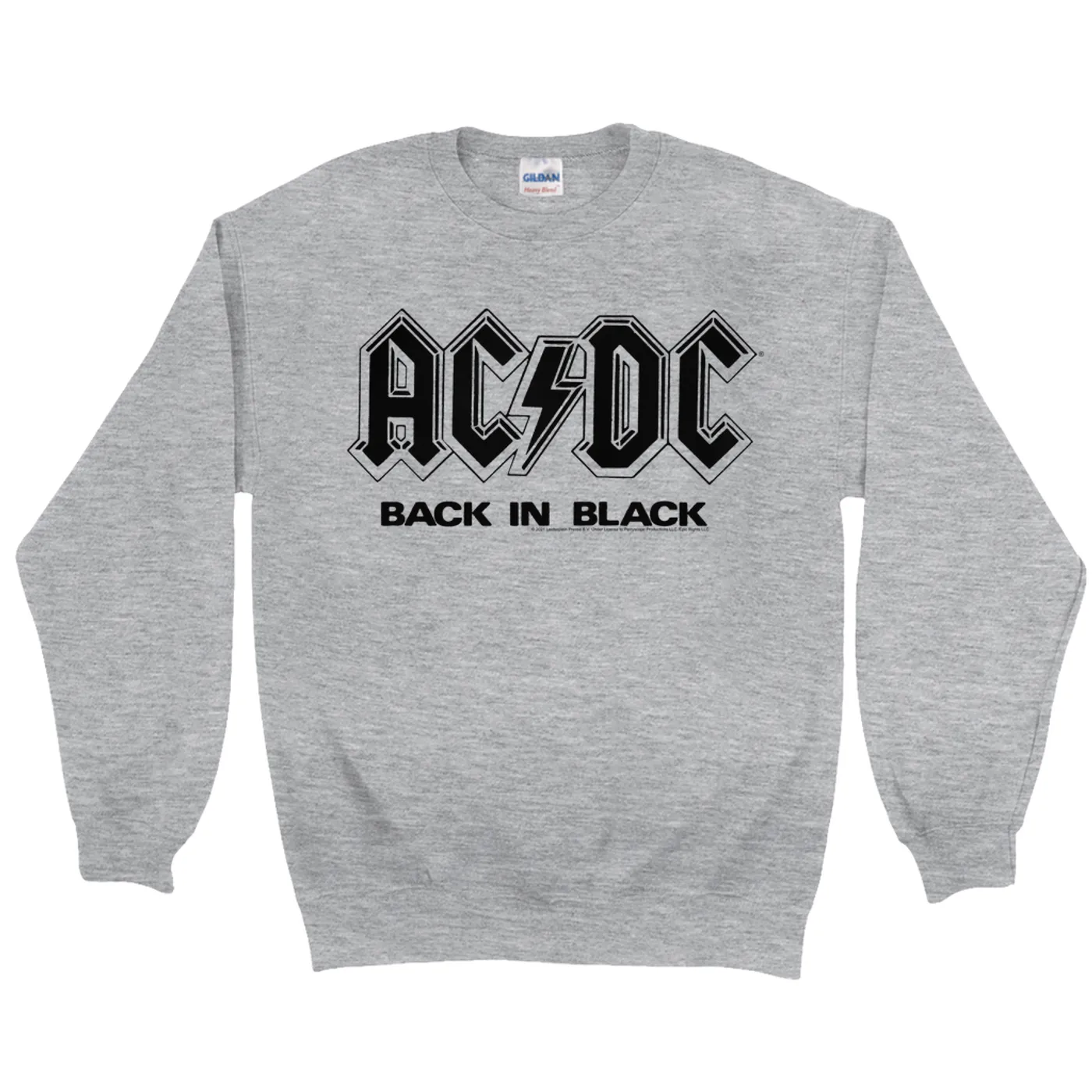 AC/DC Sweatshirt | Back In Black Back In London Image ACDC Sweatshirt