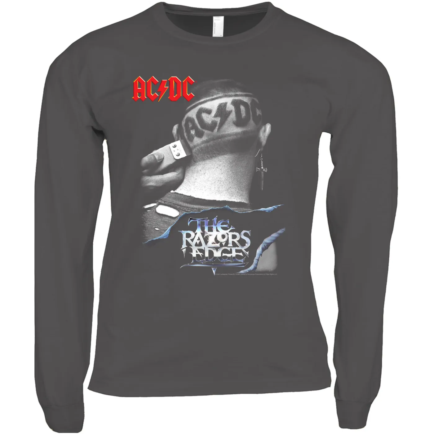 AC/DC Long Sleeve Shirt | The Razors Edge Haircut Image ACDC Shirt