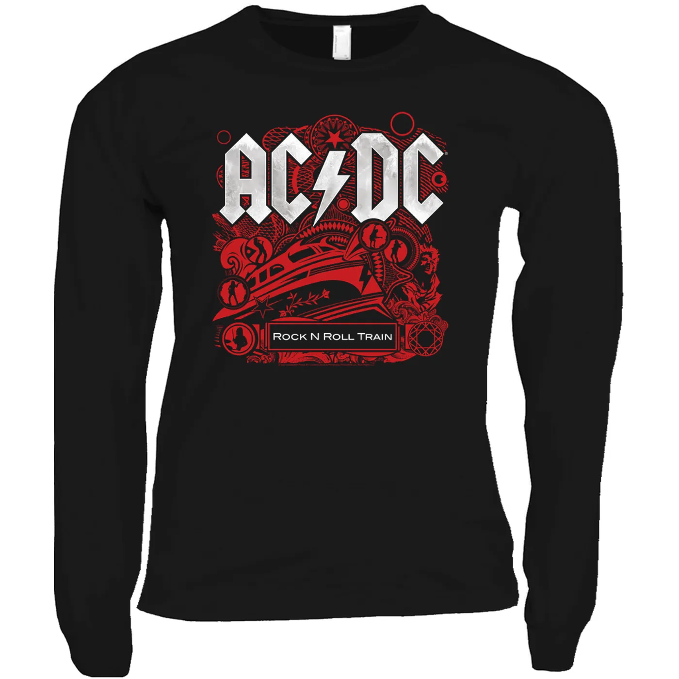 AC/DC Long Sleeve Shirt | Rock And Roll Train Album Cover Design ACDC Shirt