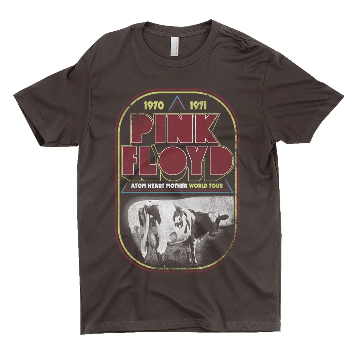 Pink Floyd T-Shirt | Atom Heart Mother World Tour Design Distressed Pink Floyd Shirt