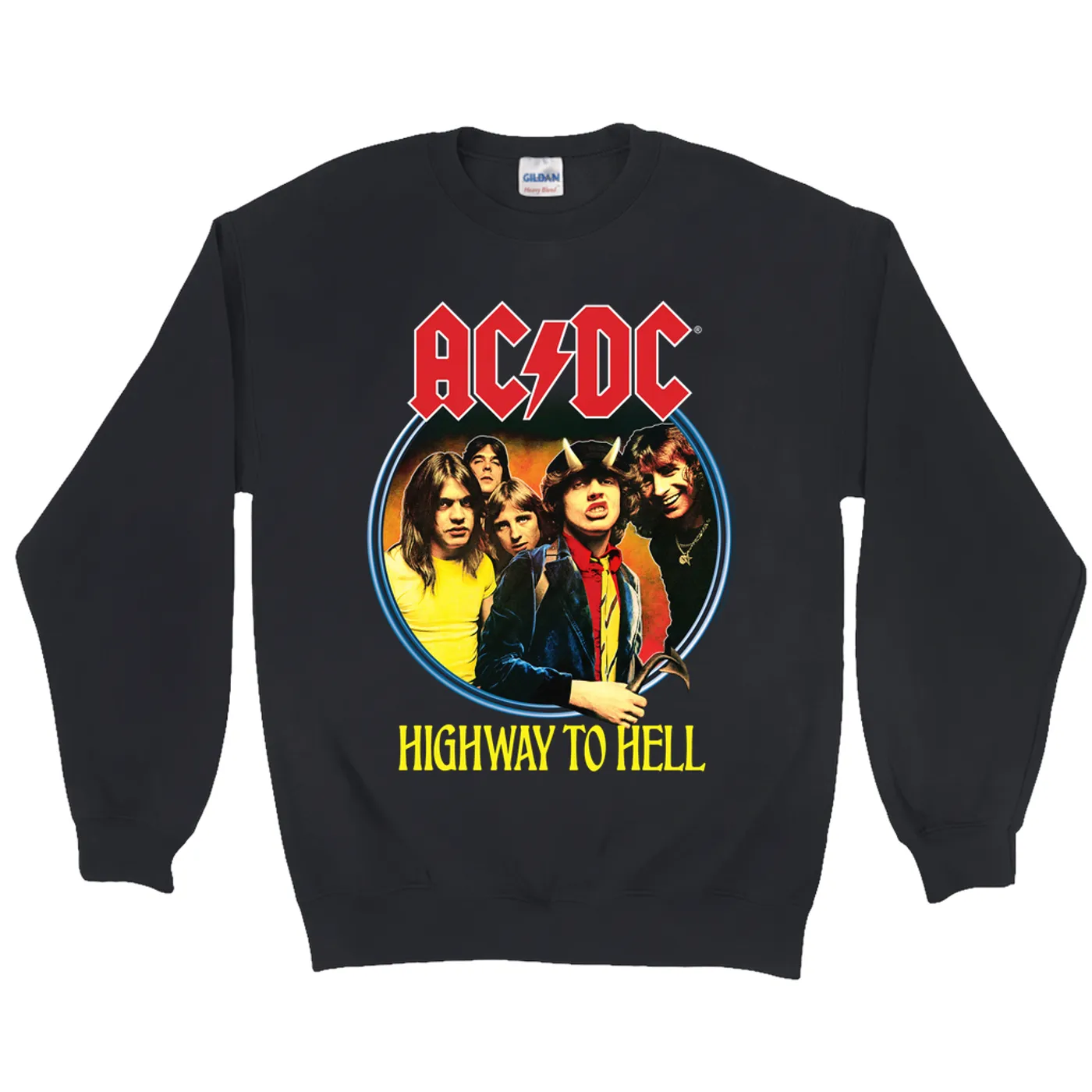 AC/DC Sweatshirt | Highway To Hell Group Design ACDC Sweatshirt
