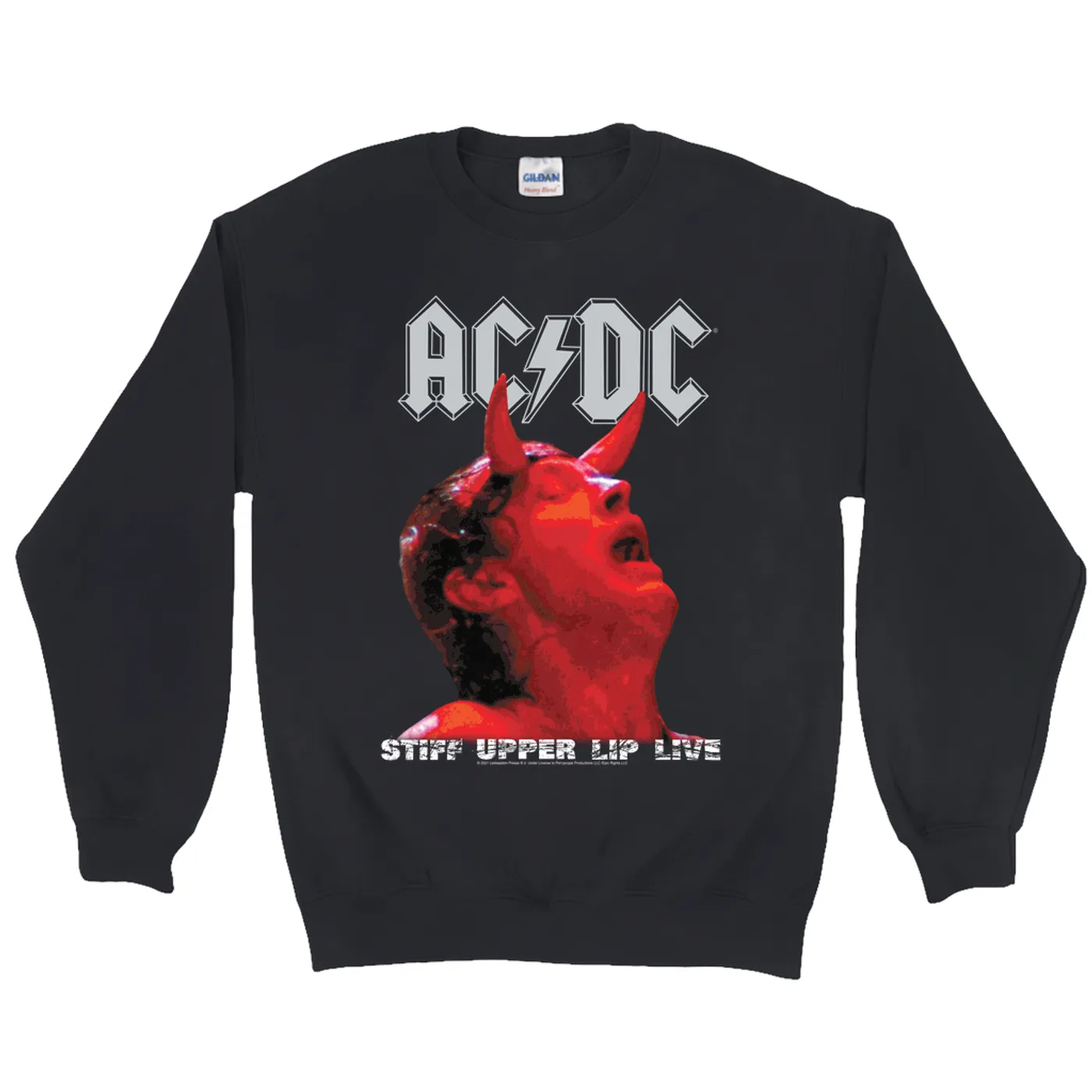 AC/DC Sweatshirt | Stiff Upper Lip Live Album Cover Art ACDC Sweatshirt