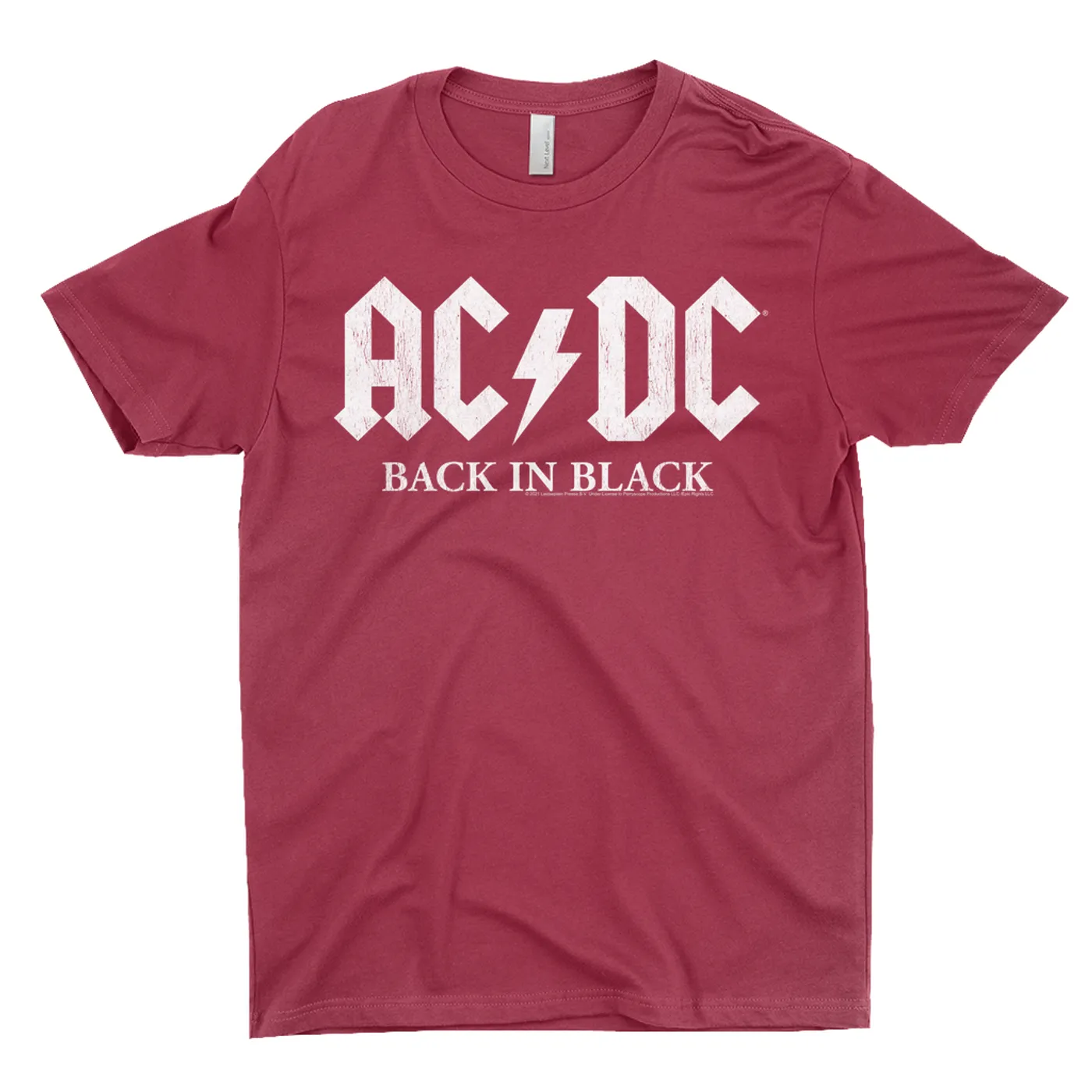 AC/DC T-Shirt | Back In Black US White Design ACDC Shirt