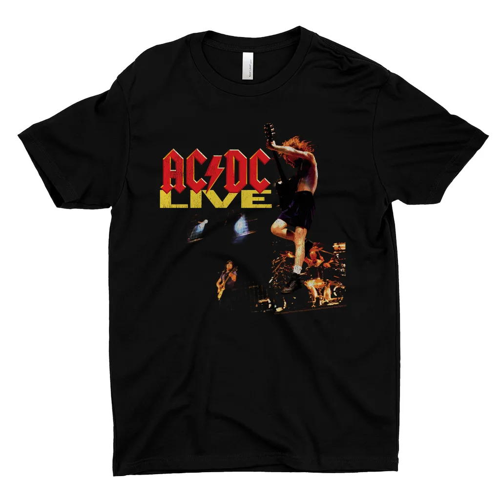 T-Shirt | Live On Stage Design Distressed Shirt