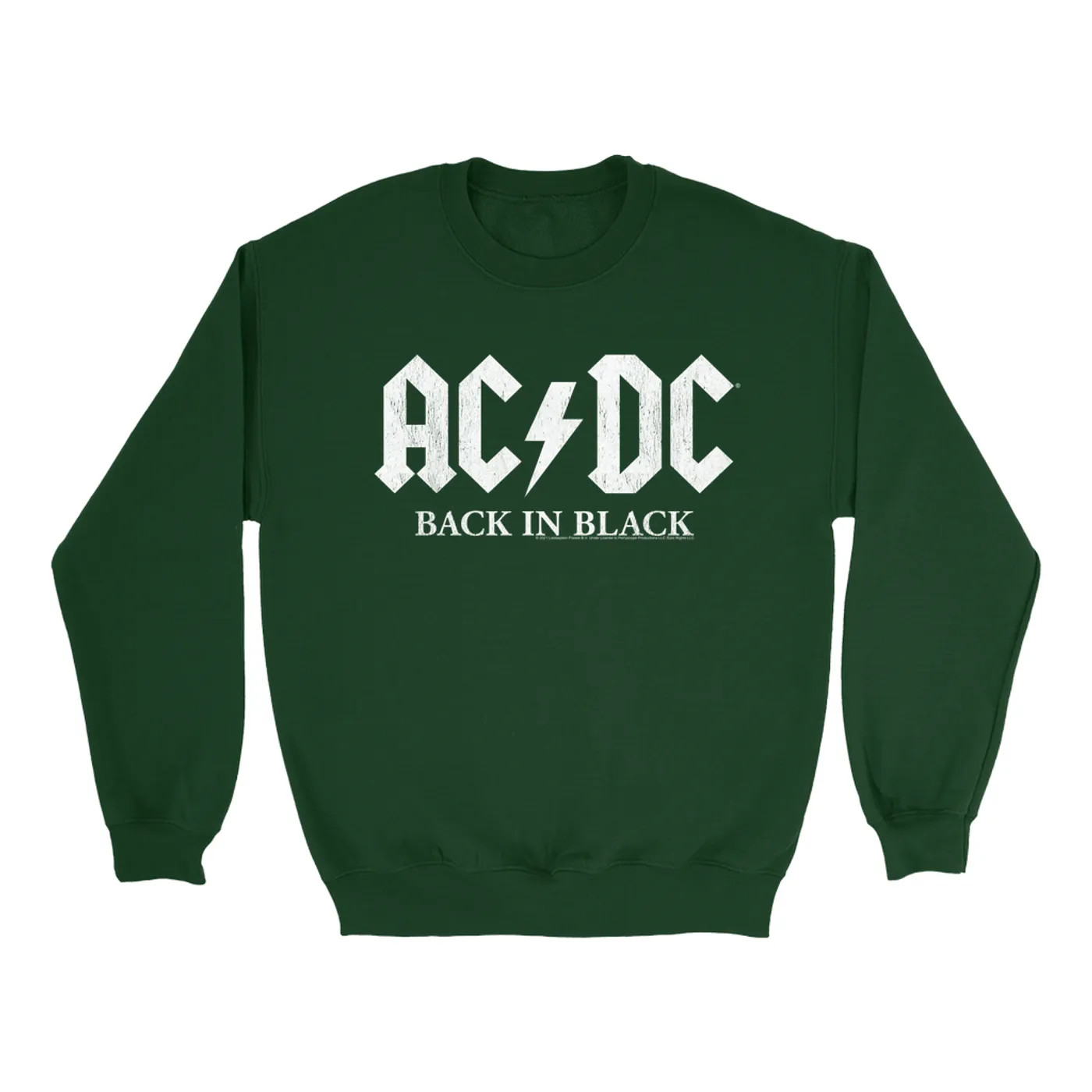 AC/DC Sweatshirt | Back In Black US White Design ACDC Sweatshirt
