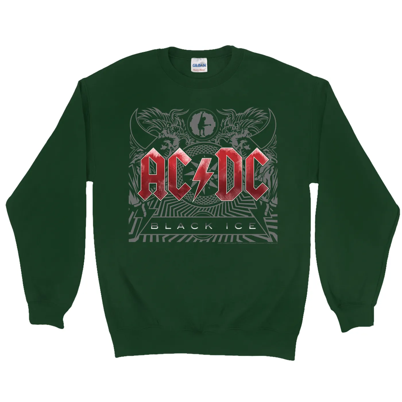 AC/DC Sweatshirt | Black Ice Album Cover Art ACDC Sweatshirt (Merchbar Exclusive)
