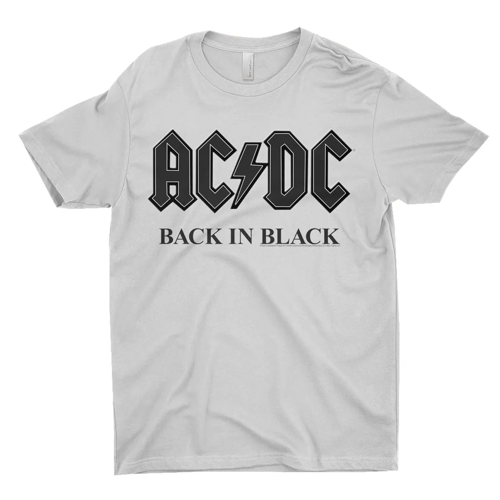 T-Shirt | Back In Black Charcoal Design Shirt