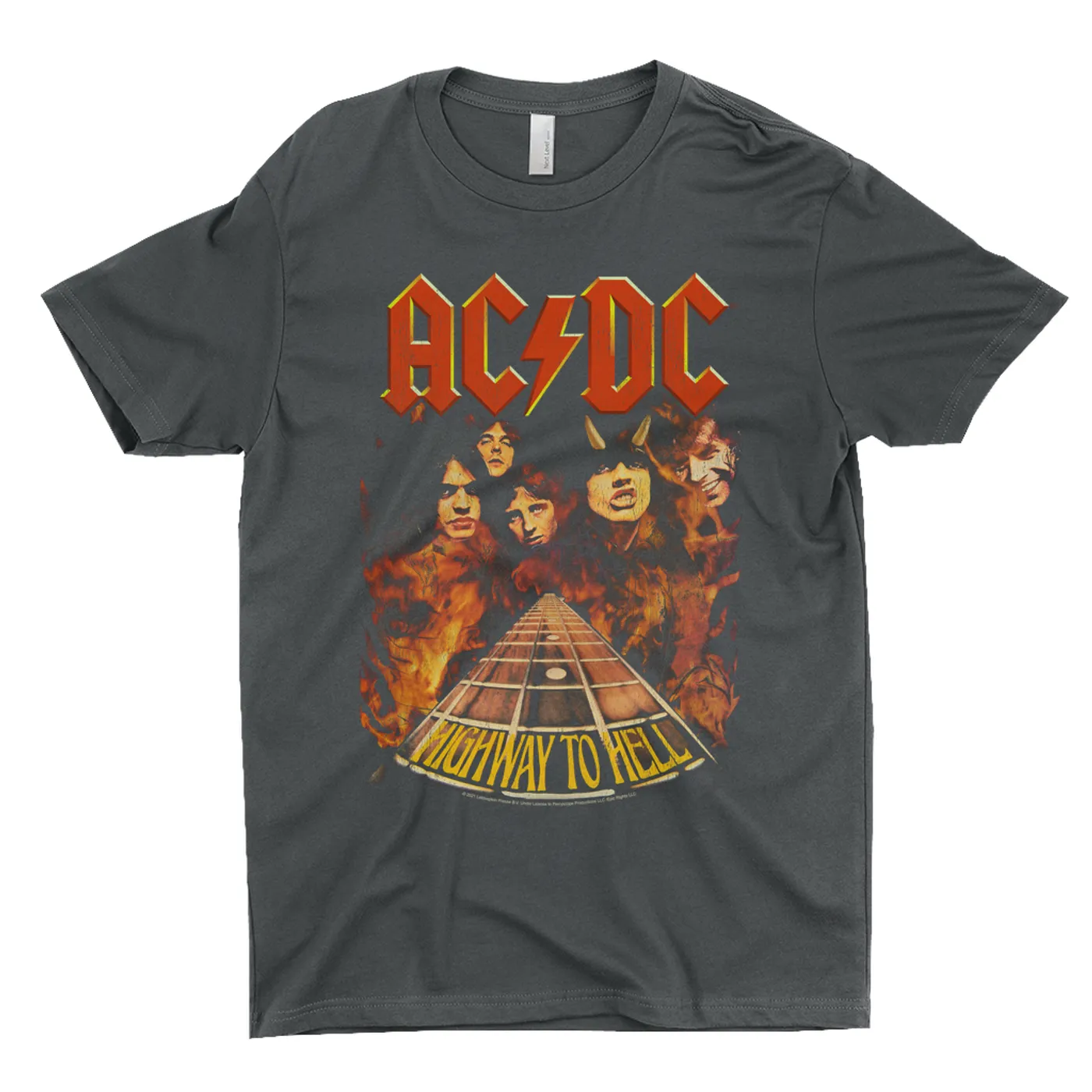 AC/DC T-Shirt | Highway To Hell In Flames ACDC Shirt