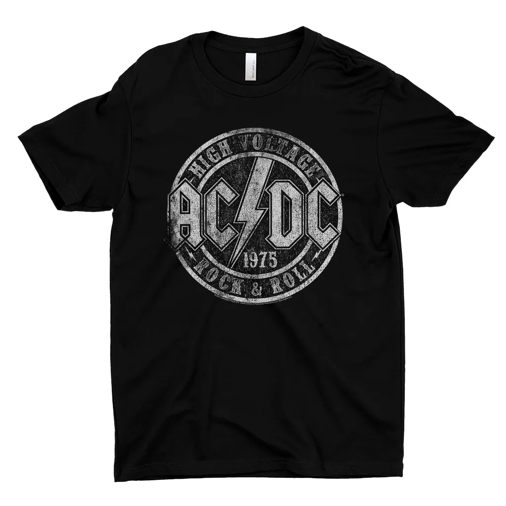 T-Shirt | Rock And Roll 1975 Stamped Design Distressed Shirt