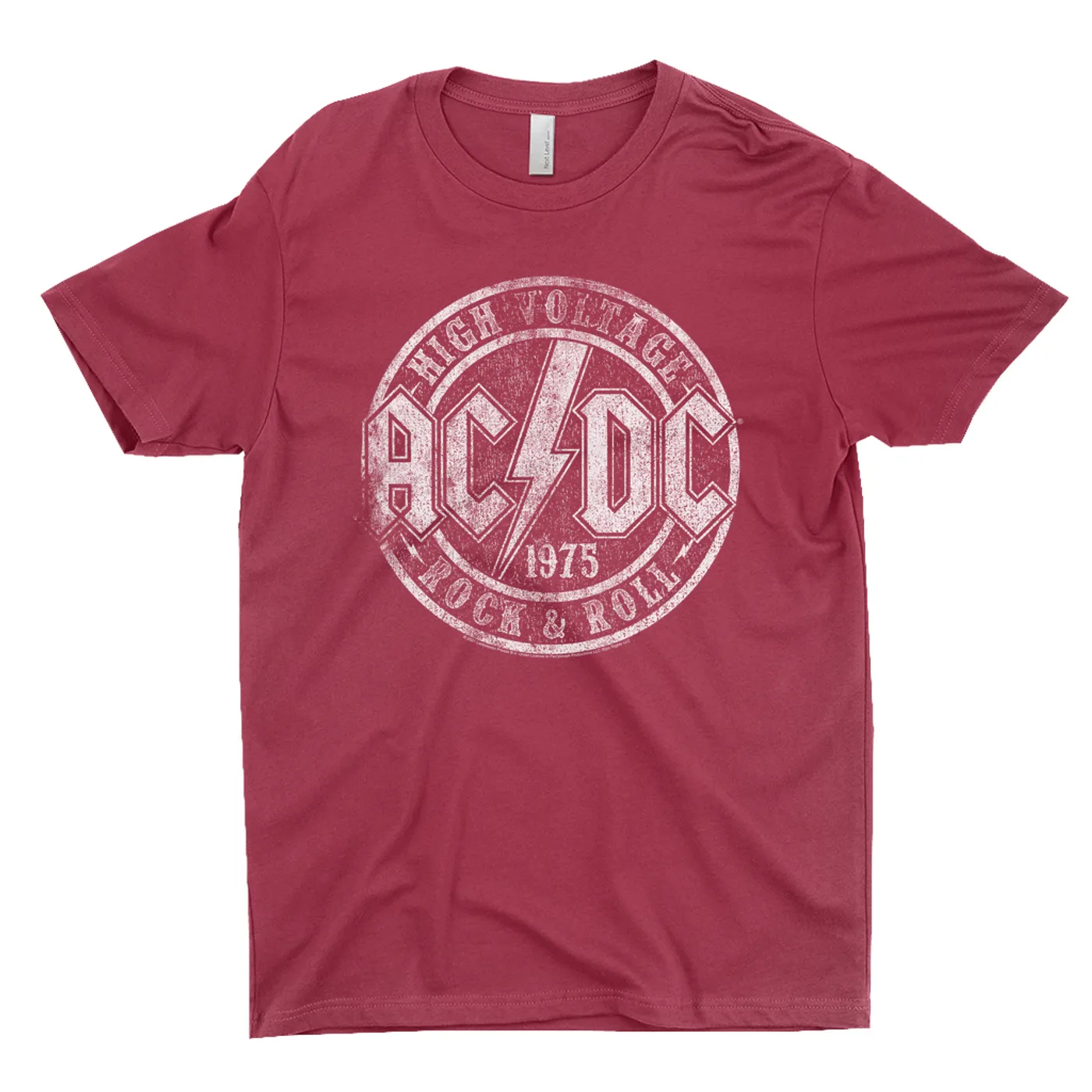 AC/DC T-Shirt | Rock And Roll 1975 Stamped Design Distressed ACDC Shirt