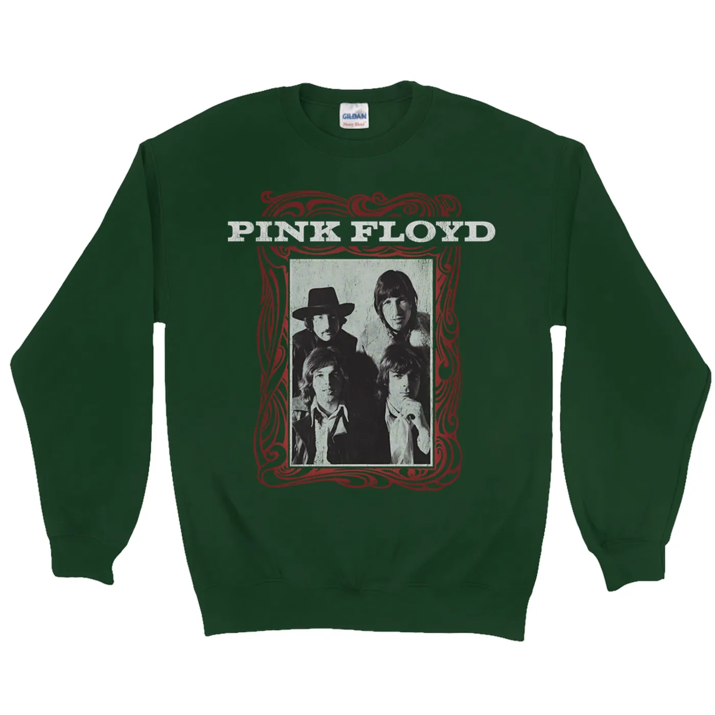 Pink Floyd Sweatshirt | Point Me To The Sky Framed Album Art Distressed Pink Floyd Sweatshirt (Merchbar Exclusive)