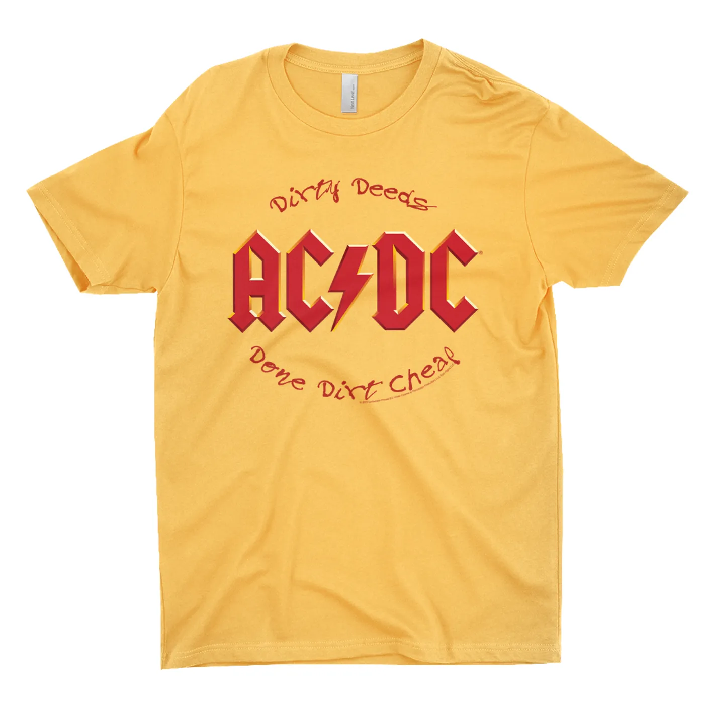AC/DC T-Shirt | Dirty Deeds Done Dirt Cheap Script Design ACDC Shirt