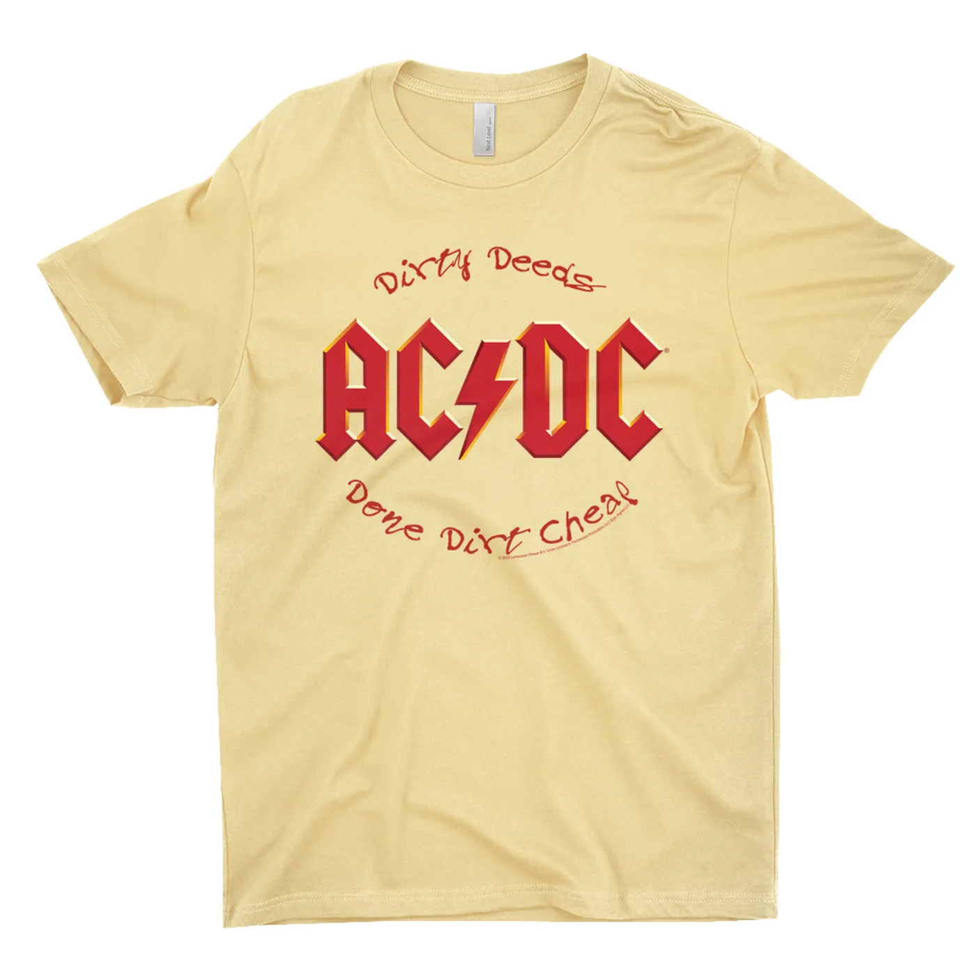 AC/DC T-Shirt | Dirty Deeds Done Dirt Cheap Script Design ACDC Shirt