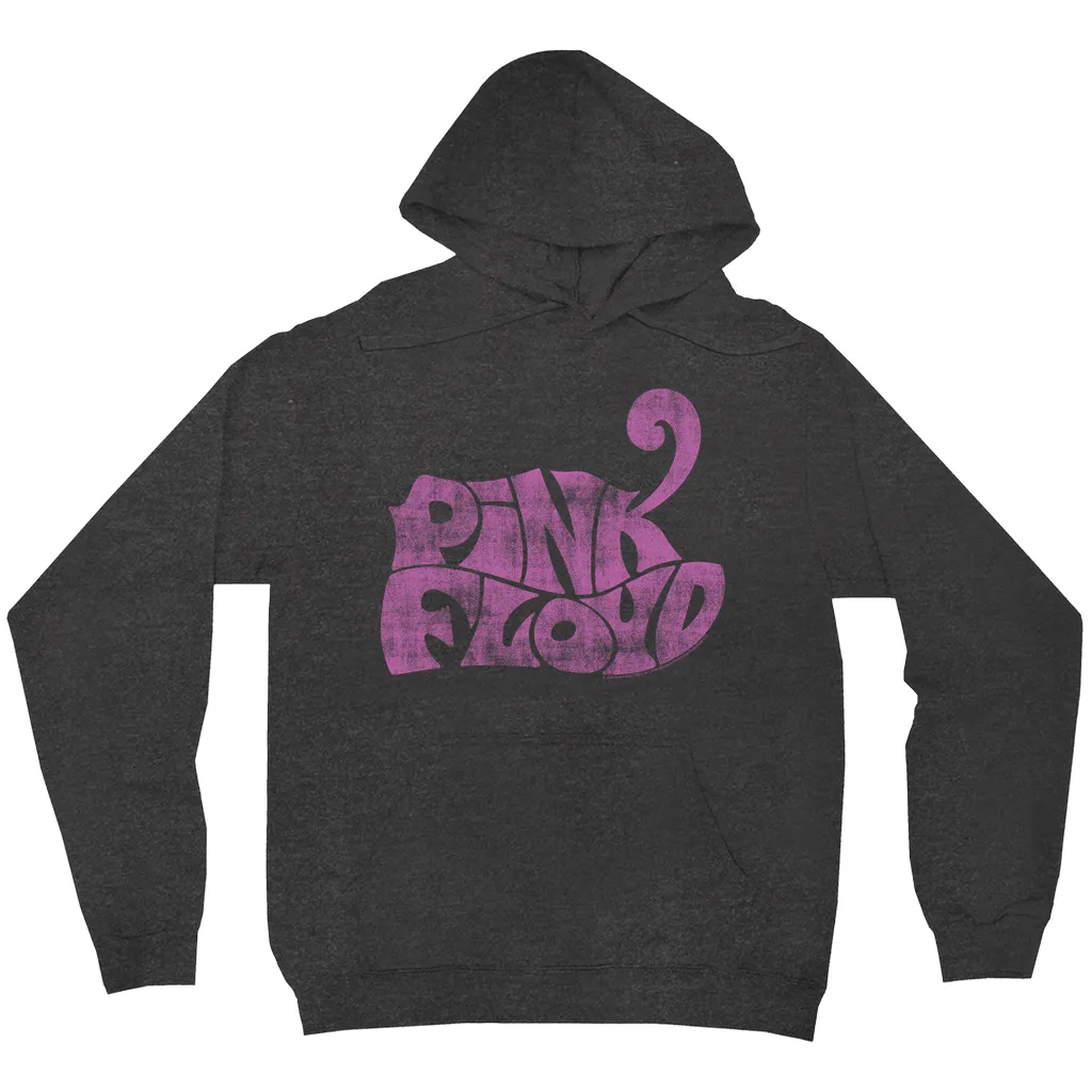 Hoodie | Groovy Logo Distressed Pink Hoodie