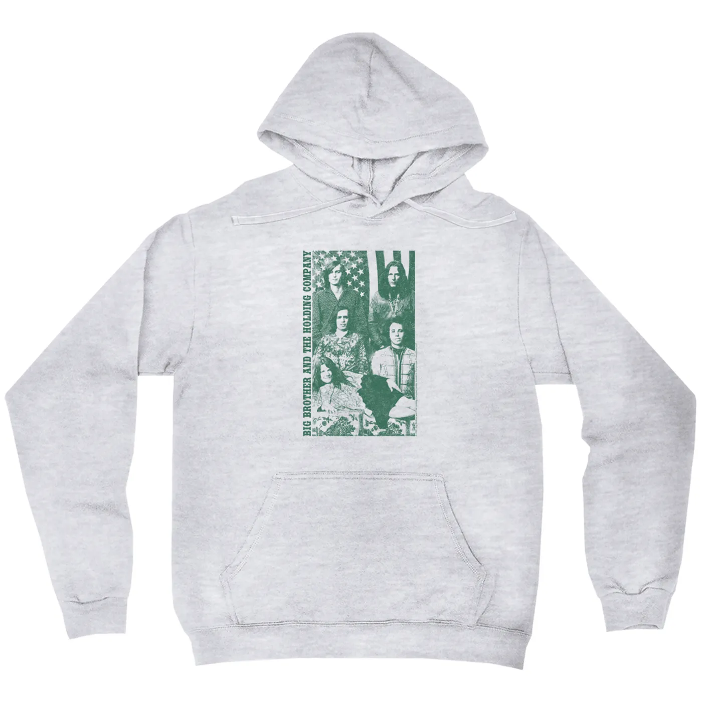 Big Brother & The Holding Company Big Brother and The Holding Co. Hoodie | Featuring Janis Joplin Group Flag Photo Big Brother and The Holding Co. Hoodie (Merchbar Exclusive)