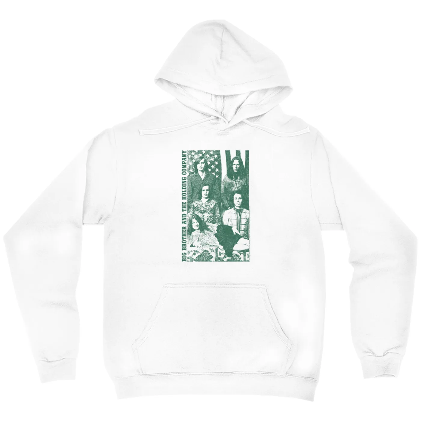 Big Brother & The Holding Company Big Brother and The Holding Co. Hoodie | Featuring Janis Joplin Group Flag Photo Big Brother and The Holding Co. Hoodie (Merchbar Exclusive)