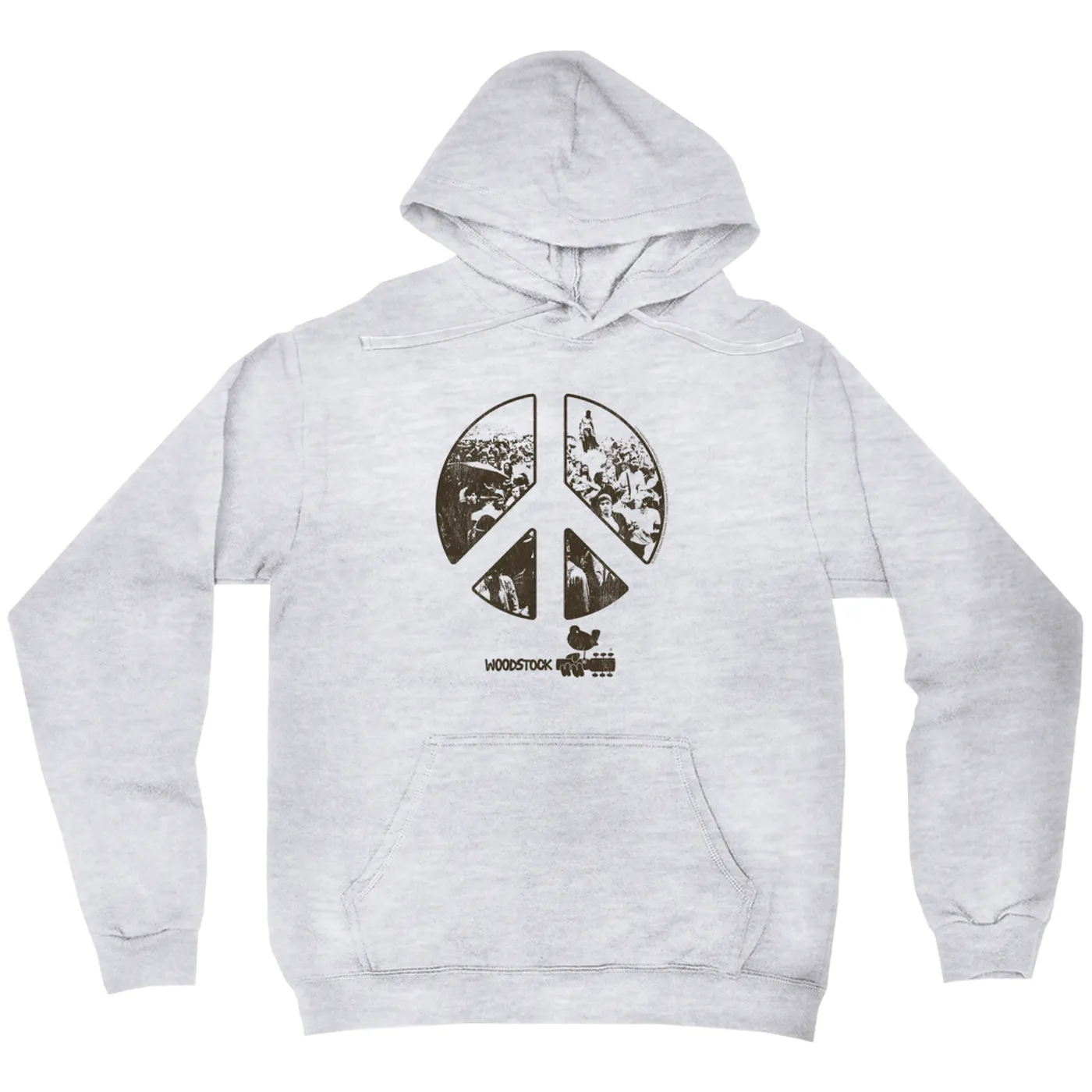 Woodstock Hoodie | Crowd Photo Peace Sign Woodstock Hoodie