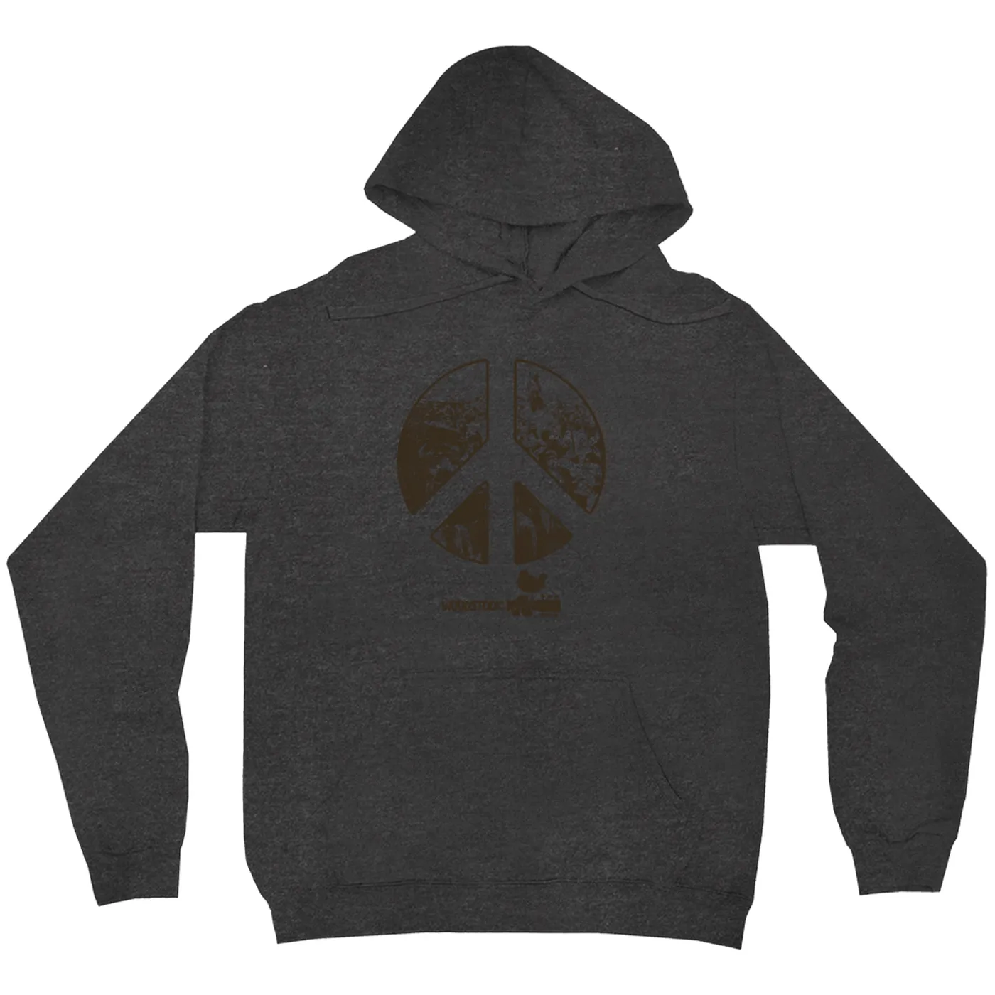 Woodstock Hoodie | Crowd Photo Peace Sign Woodstock Hoodie
