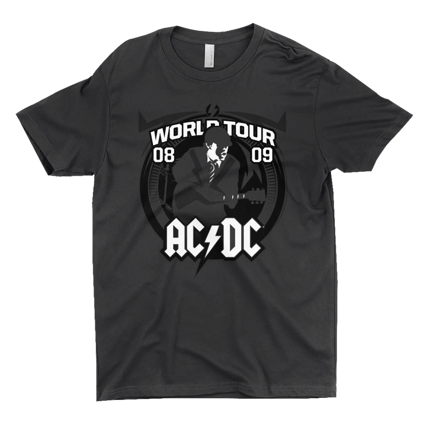 AC/DC T-Shirt | World Tour 08-09 Concert Poster Featuring Angus Young ACDC Shirt