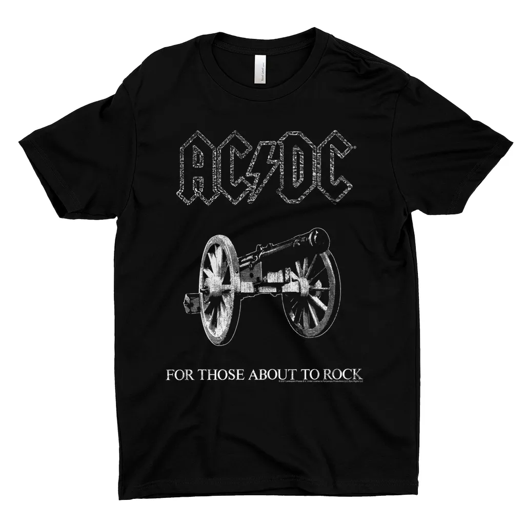 T-Shirt | For Those About To Rock Black And White Image Shirt