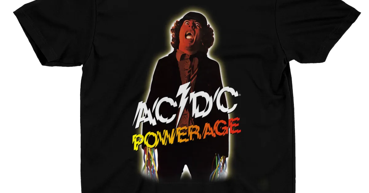 AC/DC T-Shirt | Powerage Album Design Shirt