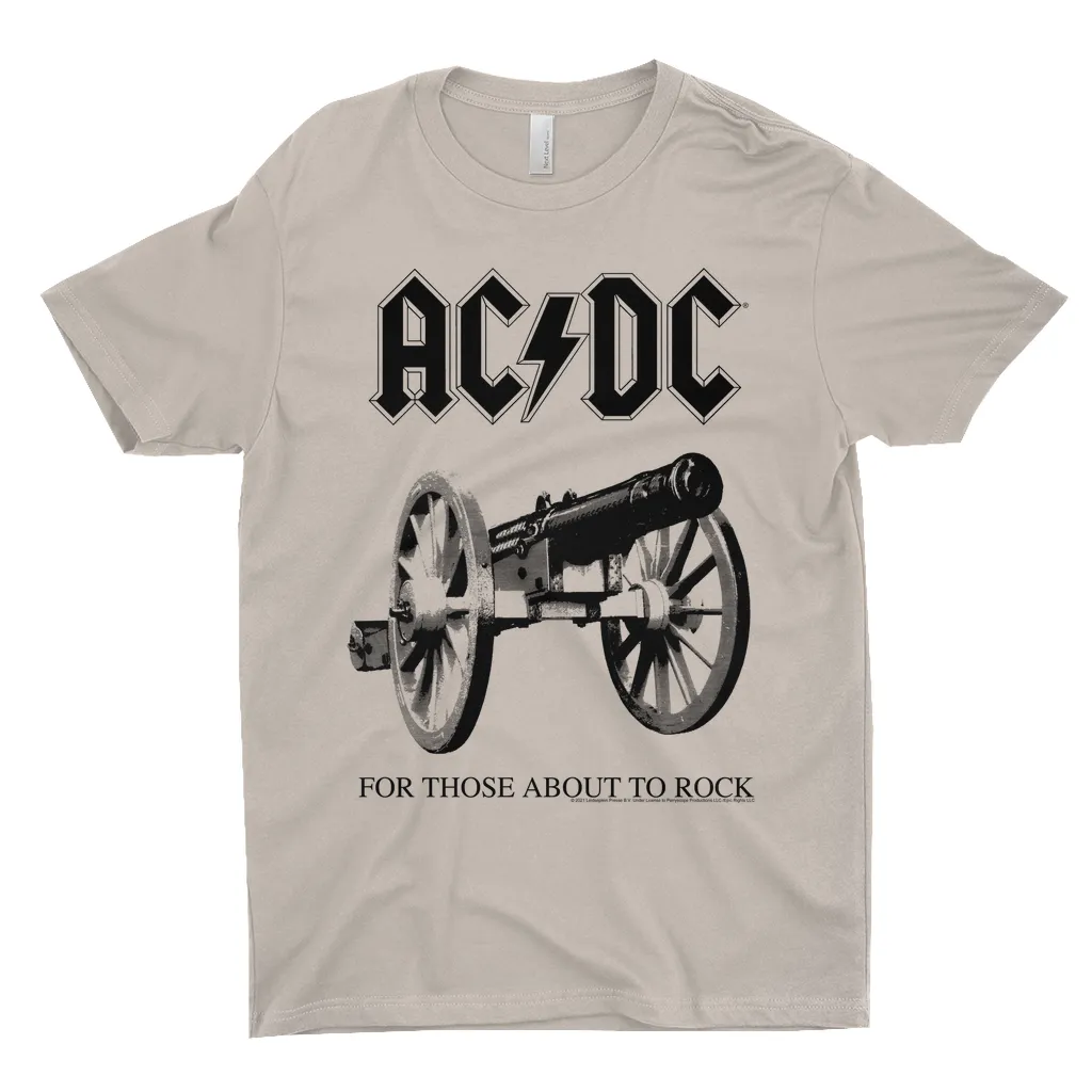 T-Shirt | For Those About To Rock Cannon Black Image Shirt
