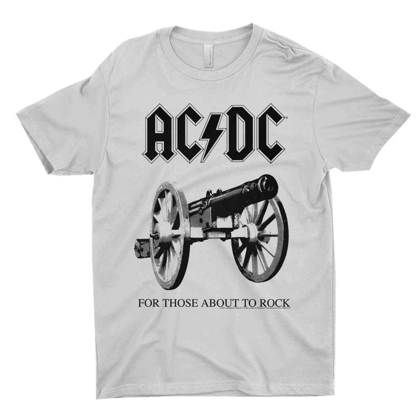 AC/DC T-Shirt | For Those About To Rock Cannon Black Image ACDC Shirt