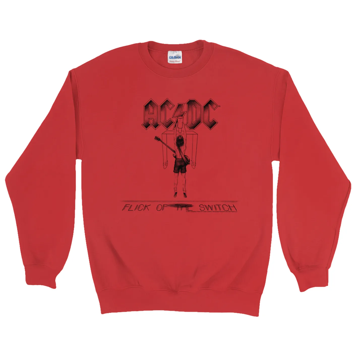 AC/DC Sweatshirt | Flick Of The Switch Album Sketch ACDC Sweatshirt